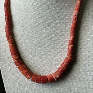 Vintage Coral Beaded Necklace